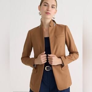 J. Crew Regent Wool Flannel Blazer in Warm Carmel Size 00